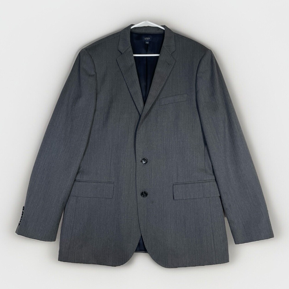 J. Crew Men's Ludlow 2010 Suit Jacket 100% Italian Wool Double Vent Blazer 42L